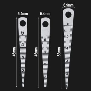 0-70mm Inside Caliper Gap Gauge d'alésage Jauge de pente Wedge Ruler Feeler Cone Clearance Ruler Double Side Scale - Product Image 3