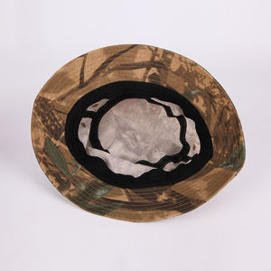Tùy Chỉnh In Logo Thiết Kế 100% Cotton Màu Đen Mùa Hè Camo <span class=keywords><strong>Bucket</strong></span> <span class=keywords><strong>Hat</strong></span> - Product Image 6