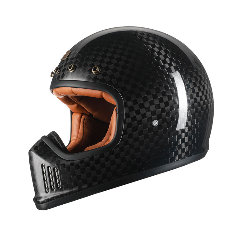 Classic Vintage Retro Full Face Motocross Helmet Safe Stylish