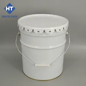 Empty 18L Chemical Metal Tin Cans Bucket For Paints