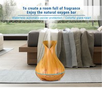 Doterra — diffuseur d'huile essentielle de grain de bois, avec 7 LED couleur changeante et arrêt automatique, pour la maison, le bureau, le Spa, le bureau et l'étude, 400mL