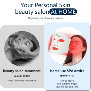 Máscara Facial <span class=keywords><strong>LED</strong></span> para el Cuidado de la Piel, Equipo de Belleza Facial, Terapia de Luz Roja, Cuidado Personal de la Salud de la Piel, Más Vendida - Product Image 2