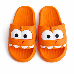 Ciabatte in PVC con Suola Antiscivolo da 15mm, Punta Aperta, per Uso Domestico Estivo, Colore Arancione - Product Image 1