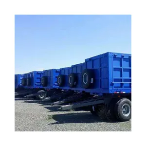 Venda quente tipo semi-reboque de caixa fechada semi-reboque semi-caminhão de descarga de contêineres de 60 toneladas com 3 eixos