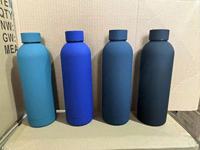 Bouteille isotherme en acier inoxydable Cool-Chunlong 500 ml, thermos à toucher doux, peinture en caoutchouc classique pour boissons chaudes