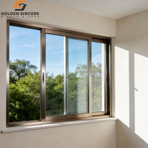 Ventana Corredera de Aluminio con Rotura de Puente Térmico de Fabricación China GS, Ventana de Ahorro Energético para Edificios Residenciales - Product Image 5