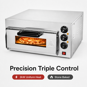 Commercial Countertop Electric Single Deck Pizza Oven 220V 2kW Pizza Baker with Viewing Window for Restaurant Cafe Shop - Product Image 2
