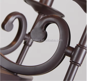 Lampada <span class=keywords><strong>da</strong></span> Parete con Conchiglie Marine e Cristalli, Applique in Ferro Battuto con Paralume in Tessuto - Product Image 6