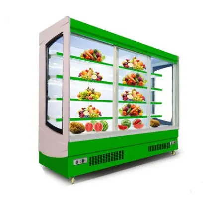 슈퍼마켓을 위한 핫 세일 의 상업적인 우유 과일 야채 슈퍼마켓 열려있는 냉각장치 냉장고 냉각기 냉장고 전시