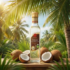 Huile de coco vierge biologique Chiwadi 250 ml. Avantages 2-en-1 pour les ingrédients culinaires et pour la santé de la peau et des cheveux - Product Image 5