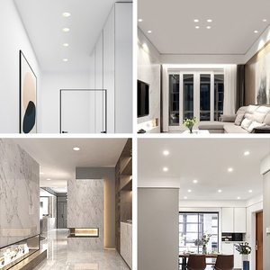 Mát Thiết kế tại chỗ sản phẩm Vòng nhôm 7W 12W 15W 20W 30W SMD đèn <span class=keywords><strong>Led</strong></span> trần Bảng điều chỉnh ánh sáng - Product Image 3