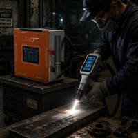 Machine de nettoyage au laser pulsé avec souffleur d'air intégré, pas besoin de compresseur d'air externe, pour l'élimination de la poussière et la protection des lentilles