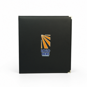 Custom Logo Premium PU Leather 3 <b>Ring</b> <b>Binder</b> Document <b>Folder</b> Business Portfolio Menu <b>Binder</b> OEM ODM Manufacturer - Product Image 5