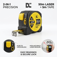 Ruban à mesurer multi-intervalles stable, de -10 à 60 degrés Celsius, étanche IP54, précision élevée ±1,5 mm, ruban à mesurer rétractable pour la construction
