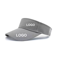 Casquette de plage en gros, protection UV, pour hommes et femmes, visière de sport pour tennis et softball, chapeau pare-soleil personnalisé avec logo, visière d'été pour la course à pied