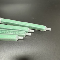 MGQ10-24D Mélangeur statique vert à 24 sections en PP+POM, buse à pointe droite, type à vis automatique, pour mélange de produits chimiques AB