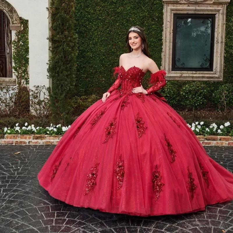 Wholesale wine red quinceanera dress quinceanera dresses 15 quinceanera dress 2024 ball dress,2 Pieces Wholesale wine red quinceanera dress quinceanera dresses 15 quinceanera dress 2024 ball dress,2 Pieces