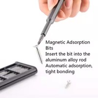 Modèle en plastique ABS 24in1 Jeu de tournevis magnétiques Torx Jeu d'embouts de tournevis de précision Kit d'outils de réparation de poche de téléphone pour ordinateur portable
