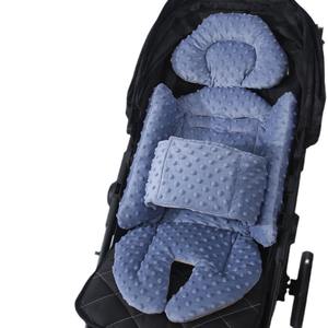 Almohadilla de algodón para <span class=keywords><strong>cochecito</strong></span> de bebé, cojín de vientre a vientre, patrón sólido, tipo universal, accesorio para caminar para bebés en otoño e invierno - Product Image 5
