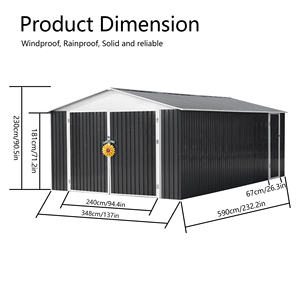 10x20 Pieds Meral Rv Carport Métal <span class=keywords><strong>Garage</strong></span> Hangar Prix Pas Cher - Product Image 4