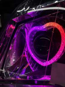 Oferta Especial: Ojos <span class=keywords><strong>de</strong></span> Ángel 5D en Forma <span class=keywords><strong>de</strong></span> Corazón <span class=keywords><strong>de</strong></span> 3.0 y 2.5 Pulgadas, Bi-<span class=keywords><strong>LED</strong></span> 12V, Proyector con Anillo Halo WRGB, DRL con Función Switchback, Modelo I8 - Product Image 5