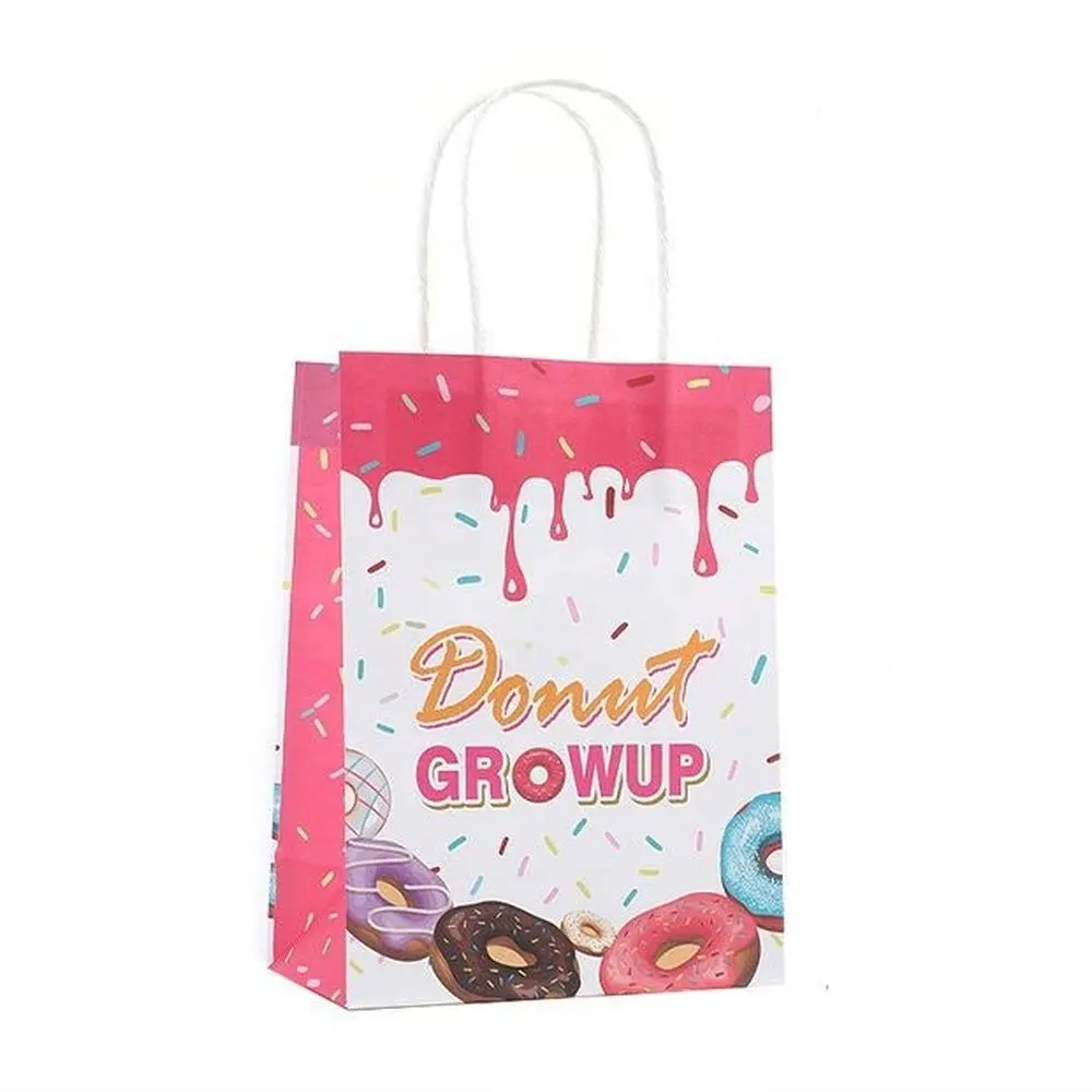 Dynamics 12 pièces/ensemble beignet gâteau saint valentin université Graduation emballage anniversaire Portable carton papier sac emballage