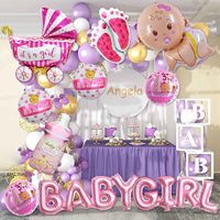Ballons pour bébé fille, ballons roses pour baby shower, pour anniversaire, bienvenue à la maison, révélation du sexe, décorations de fête