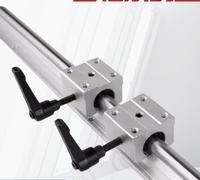 Sbr16 20 25 30 40 50 Table de poussée pour le travail du bois Rail coulissant Guide linéaire curseur verrouillage axe optique support en aluminium noyau CNC