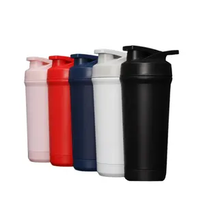 Insulated Stainless Steel Shaker Aquaflask Water Bottle With Ball 700ml 20Ooz Flask Wide Mouth Container BPA Free Custom Logo