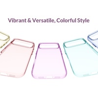Coque de téléphone portable PC intégrale 17e, transparente, antichoc, rigide, avec anneau de caméra détachable, couleur PANTON personnalisable