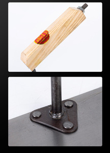 Truelle carrée en acier inoxydable, grande spatule à plâtre, outil de bricolage, grattoir à boue pour charpentier, couteau à mastic, poignée ergonomique, lame de 215 mm - Product Image 5