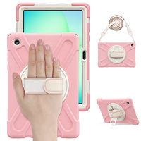 Étui pour tablette Tab A11 Plus avec bandoulière pour enfants, protection intégrale antichoc pour Samsung Tab A9+ 11 pouces avec film de protection d'écran