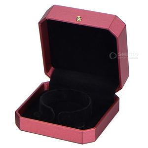 Luxury Octagonal Pu Leather Jewelry Packaging <b>Boxes</b> For Rings <b>Earrings</b> Bracelets With Black Velvet Interior - Product Image 6