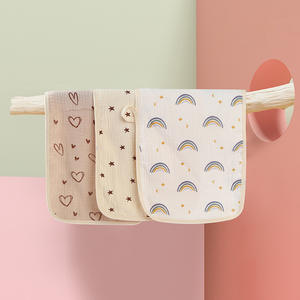 Tốt nhất bông hình chữ nhật nhỏ cầu vồng màu hồng gấu bé Khăn ợ nhẹ nhàng khăn bé khăn lau khăn cho trẻ sơ sinh - Product Image 1