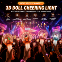 Luz LED 3D Personalizada con Figura IP, Controlador DMX Inalámbrico de 256 Canales, Portátil, para Fans de Anime Expo, Directo de Fábrica