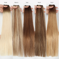 Alibaba Meilleures Ventes Armure de Cheveux Humains Vierges Colorés Extension Trame Pour Les Femmes Blanches