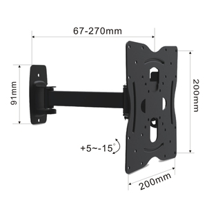 30Kg/66lbs Khả Năng Chịu Tải 180 Độ Xoay Có Thể Tháo Rời Led TV Treo Tường - Product Image 3