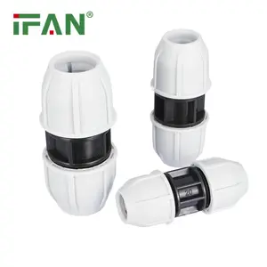 IFAN Supplier HDPE Compression Fitting 20-110mm Socket PN25 HDPE Pipe Fitting