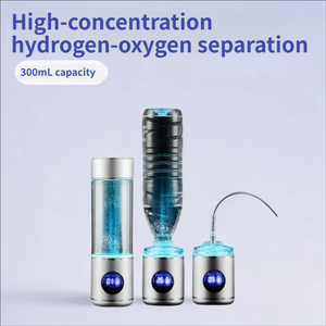 Bouteille d'eau froide portable à hydrogène 290 ml, sans BPA, revêtement platine, membrane ionique SPE PEM, 6000 ppb, électrique, pour voiture, maison, extérieur - Product Image 4