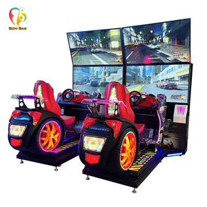 لعبة سباق للأركيد تعمل بقطع النقود المعدنية على شكل دب صغير ، آلة لعبة سباق السيارات بشاشة مزدوجة ، مقعد الحركة ، آلة لعبة سباق للبيع بالجملة - Product Image 6