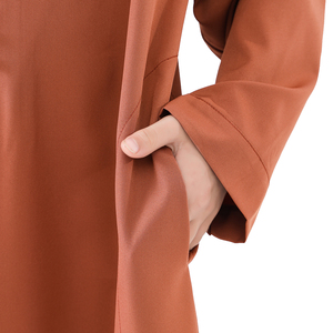 ثوب إسلامي للأولاد بأكمام طويلة ولون موحد للصلاة، زي دبي للأطفال مناسب للعيد - Product Image 6