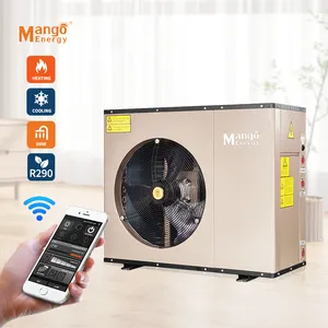 Manufacturer Guangzhou R32 R290 Air To Water Evi Dc Inverter Wifi Heat Pump Monobloc10kw For House Heating