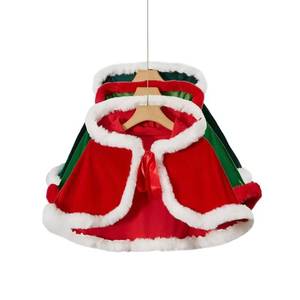 Ready to Ship Christmas Shawl Red Mrs Santa Claus <b>Cape</b> Robe Halloween Costume - Product Image 6