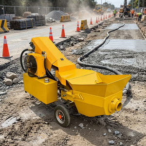 Pompe à béton pour le transport de béton de construction, distance de transport parallèle 20M, puissance du compresseur d'air 3KW - Product Image 3