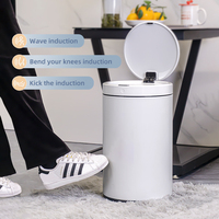 Bac à poussière Recyclable 12 L bac à capteur blanc bac à capteur intelligent bac à capteur domestique