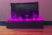 Cheminées à vapeur modernes, options d'insertion autonome, chauffage métallique, utilisation hôtelière, flamme LED, contrôle électrique par application
