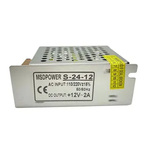 Alimentation électrique chinoise w, 12V, sortie unique, mince, 12v, 24w, 2a, transformateur d'éclairage, led