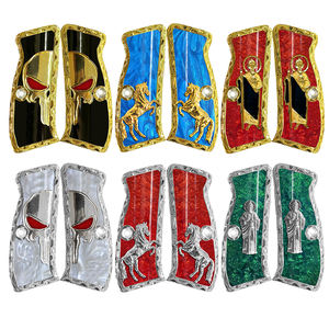 Empuñadura de plata dorada de resina de perla Grabado Cachas personalizada para <span class=keywords><strong>CZ75</strong></span> CZ 75 SP 01 Shadow 2 - Product Image 4