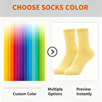 Chaussettes personnalisées de bonne qualité, douces, en coton pur, chaussettes de sport athlétiques, tricotées jacquard, logo personnalisé en 3D numérique