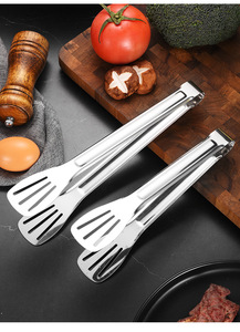 Pinces <span class=keywords><strong>de</strong></span> <span class=keywords><strong>cuisine</strong></span> en acier inoxydable or Offre Spéciale pour griller et servir un outil <span class=keywords><strong>de</strong></span> steak <span class=keywords><strong>de</strong></span> barbecue Design élégant - Product Image 5